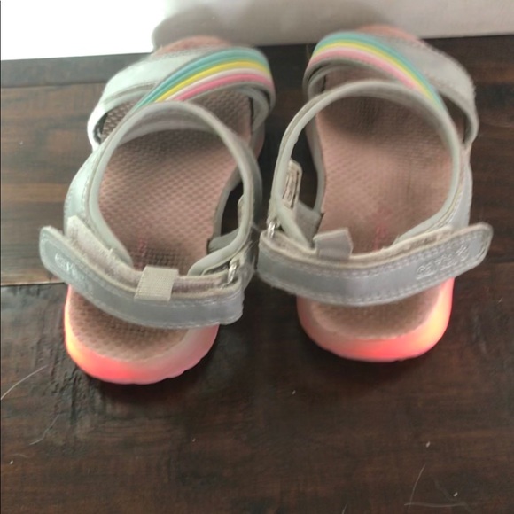 carter's rainbow light up sandals